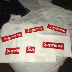 3 Supreme Bags and 3 Supreme Stickers *Authentic*